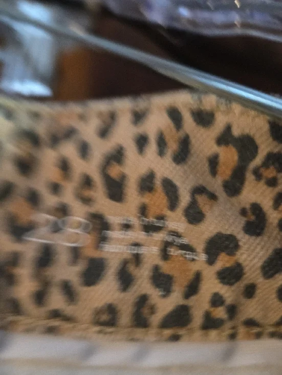 Anthropologie Beige Leopard Print Straight Jeans - Picture 8 of 8